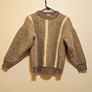 Vintage bonnet Ireland handloomed wool sweater small
